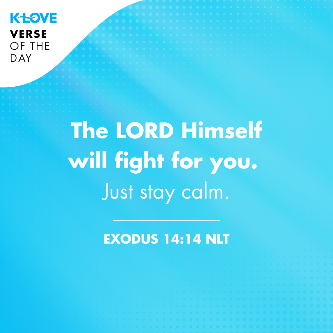 The LORD himself will fight for you. Just stay calm. Exodus 14:14