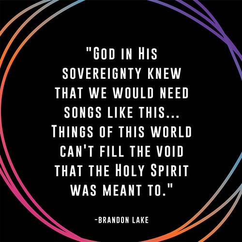 "God In His Sovereignty Knew That We Would Need Songs Like This... Things Of This World Can