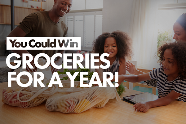 picture of groceries for a year